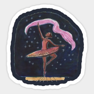 Dancing Ballerina Sticker